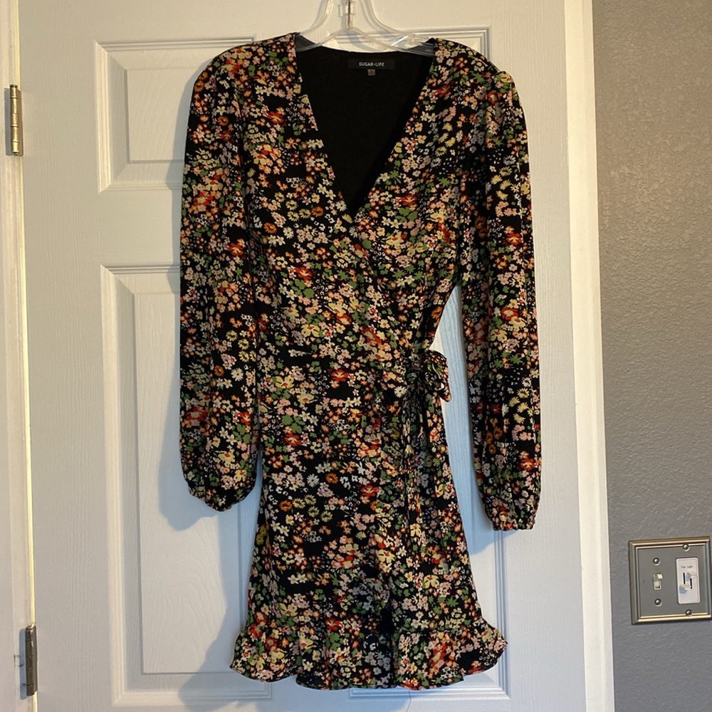 VICI floral wrap dress